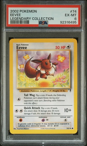 Eevee graded PSA 6 for sale on eBay