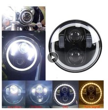 +  FARO ANTERIORE 5.75" MOTO LED CAFE RACER SCRAMBLER CUSTOM BIKE CON FRECCE