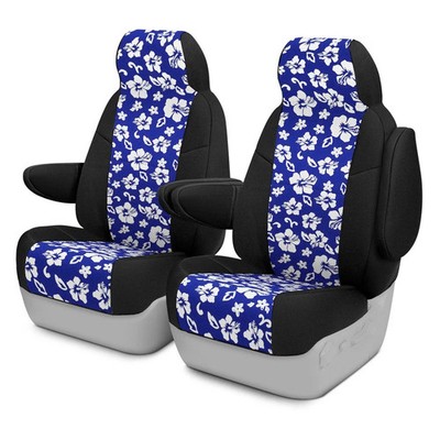 For Nissan NV2500 12-20 Seat Cover CR-Grade Neoprene 1st Row Black & Hawaiian