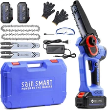 Mini Chainsaw 6 Inch Cordless Portable Electric Chainsaw, Handheld Powered Super