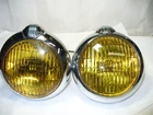 Vintage Willys 5 1/2 " fog lamps Unity H2 with Willys crest