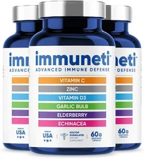 3 Pk Immuneti - Advanced Immune Defense, 6-in-1 Powerful Blend of Vitamin
