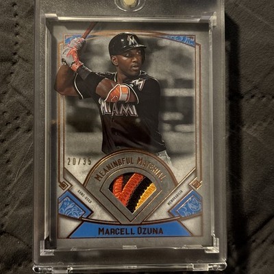 2017 Topps Museum Collection Meaningful Material Relics Copper Marcell Ozuna /35