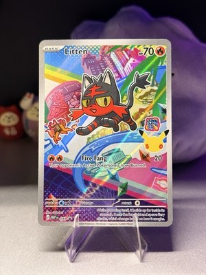 Litten MEP 044 Promo First Partner Illustration Rare Pokemon Card
