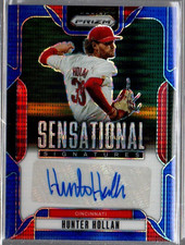 2025 Panini Prizm Sensational Sign Prizms Blue Pulsar Hunter Hollan Auto /49