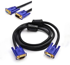1,5m 15m VGA Cable 15 Pin PC Computer Monitor Extension Male to Female Lead Lot