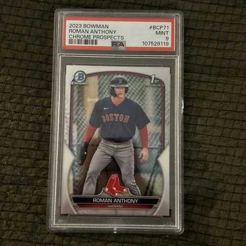 ROMAN ANTHONY 2023 Bowman Chrome 1st Prospects PSA 9 Mint BCP71 Card