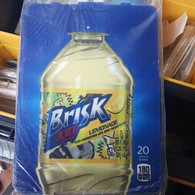 25 DIXIE NARCO 501E & 276E HVV SODA  MACHINE ''brisk tea'' 20oz BOTTLE VEND LABEL