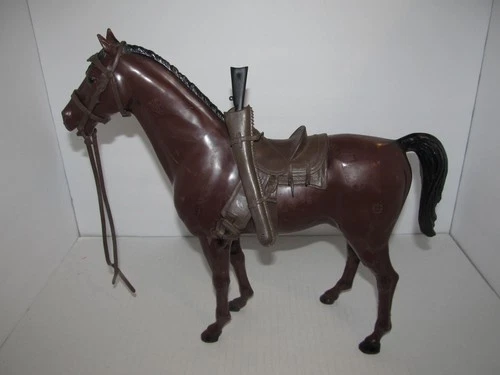 Vintage Louis Marx Toys 1960s Johnny West Brown Horse Thunderbolt w/Accessories