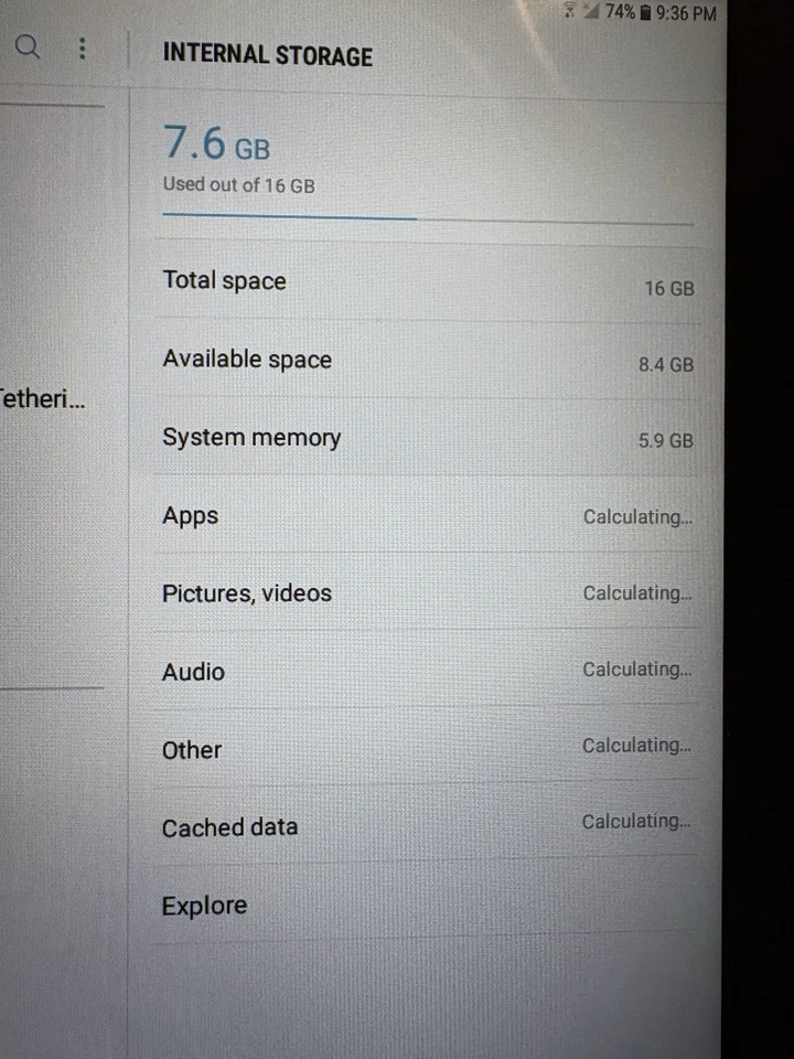 Samsung Galaxy Tab E Foto 3 de 4