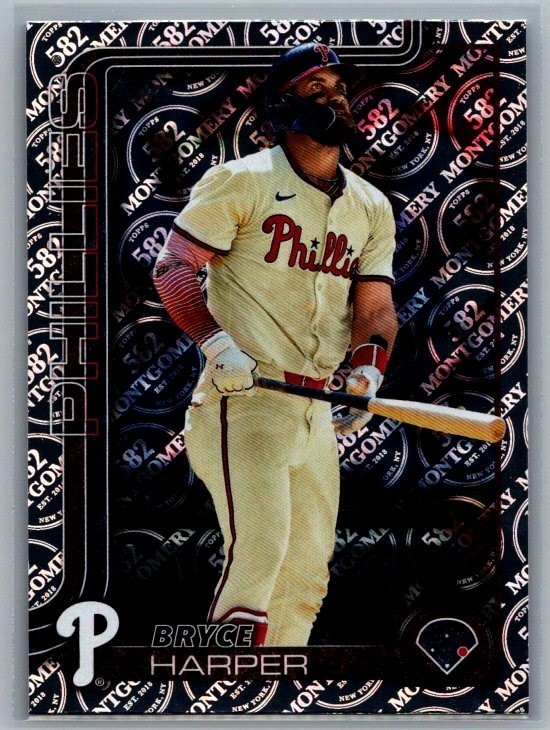 #250 Bryce Harper Philadelphia Phillies  2025 Topps 582 Montgomery Foil