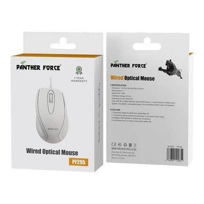 Panther Force kabelgebundene optische Maus | Hochpräzises Tracking, ergonomisch