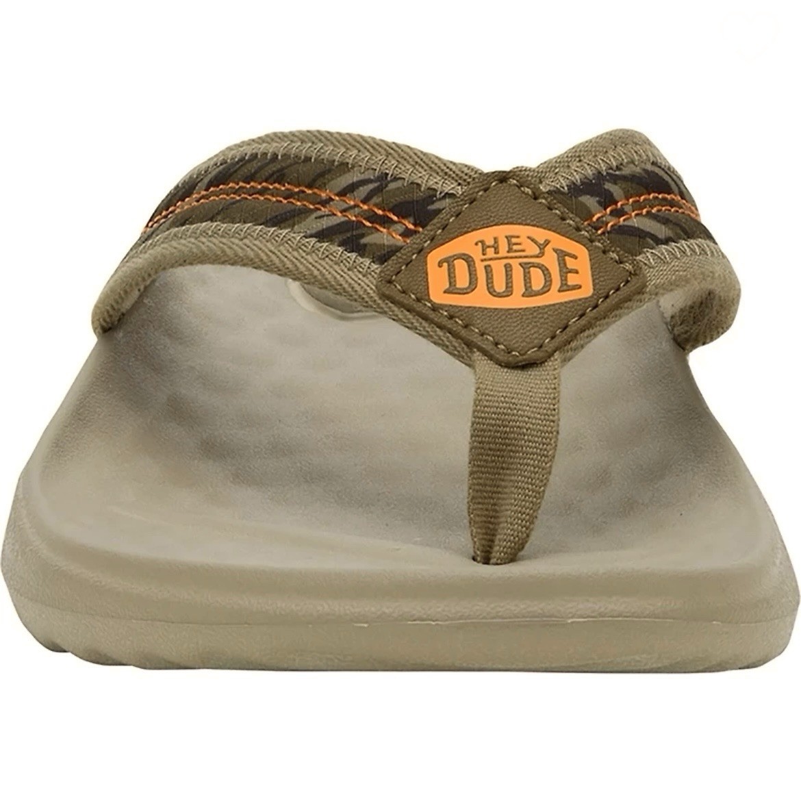 Hey Dude Flip Flops Camo Mossy Oak Brown Sandals Comfort  display picture 2