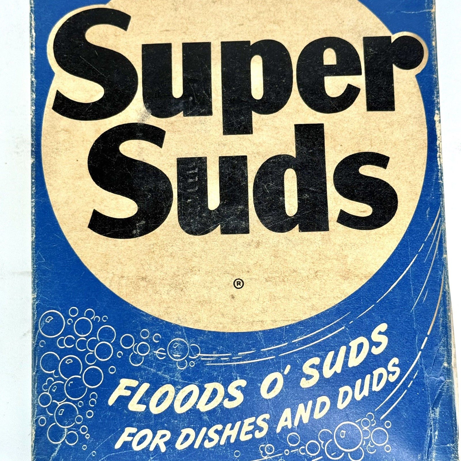 Vintage SUPER SUDS Box Soap -1 pound 7 ounces Colgate Palmolive Peet Unopened