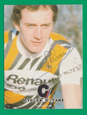 CYCLISME carte cycliste BERNARD BECAAS équipe RENAULT Gitane 1980 Signée