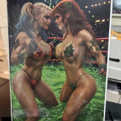 Skyline Jello Rumble Harley & Poison Ivy Homage bikini   Magma foil Rocha