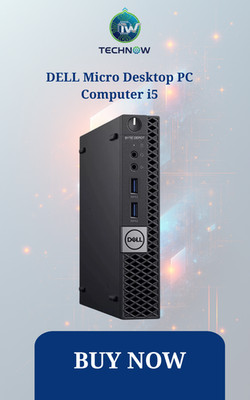 DELL Micro Desktop PC Computer i5, Up to 32GB RAM 2TB SSD, Windows 11 Pro, WiFi