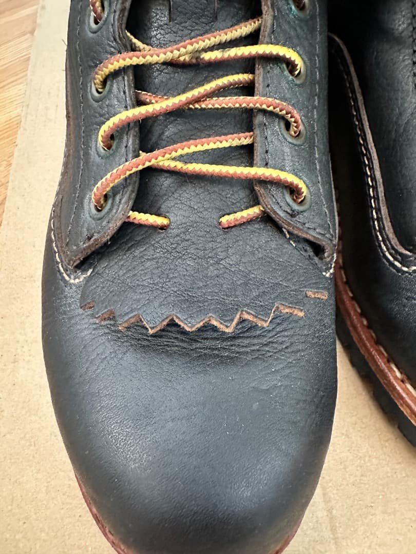 visvim POUNDMAKER BOOTS-FOLK Black US 9.5 (27.5cm) Leather Work Boots Rare image 6