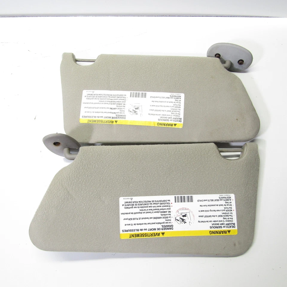 2000-2005 Pontiac Grand Am Gray Sun Visor LH RH Driver Passenger OEM Mirror - Image 4 of 4