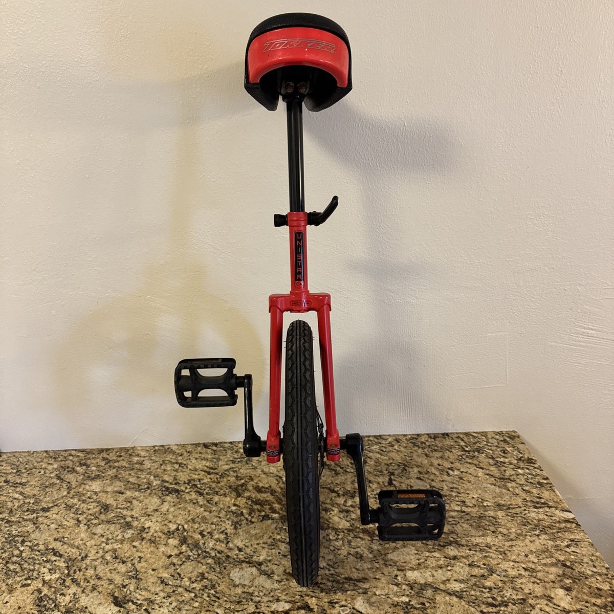 Torker CX 16 Inch Unicycle Red Kids Youth Adjustable Seat Steel