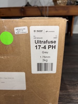 BASF Ultrafuse 17-4 PH Stainless Steel Filament 1.75mm 3kg Grey - Sealed