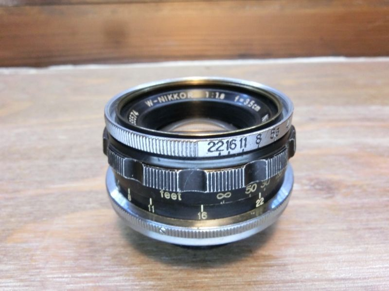 Nikon W-NIKKOR 3.5cm f/1.8 Lens Nikon S Mount Rare Vintage Wide