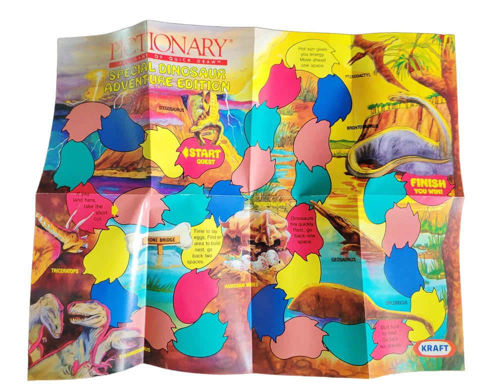1989 Kraft Travel Sized Pictionary Special Dinosaur Adventure Edition - Image 2 of 4