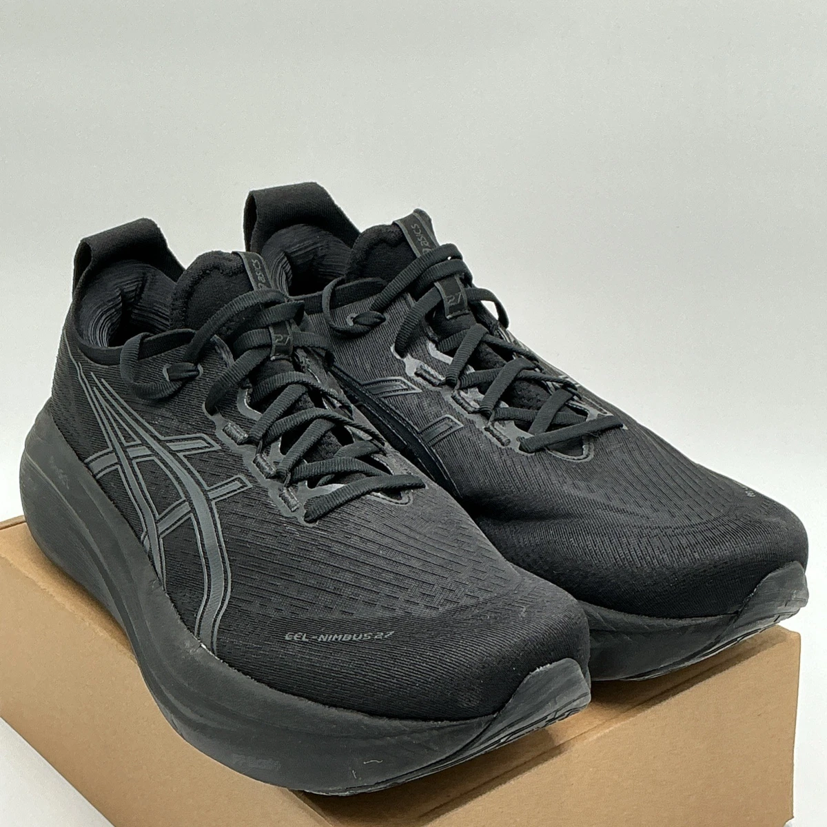 ASICS Gel Nimbus 27 Black Graphite Grey for Sale  display picture 1
