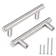  (30 Pack 3 Inch Hole Centers Kitchen Cabinet hole center 3 Brushed Nickel