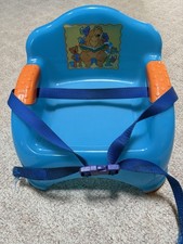 RARE VTG Bear In The Big Blue House Toddler Booster Seat Jim Henson Chair READ