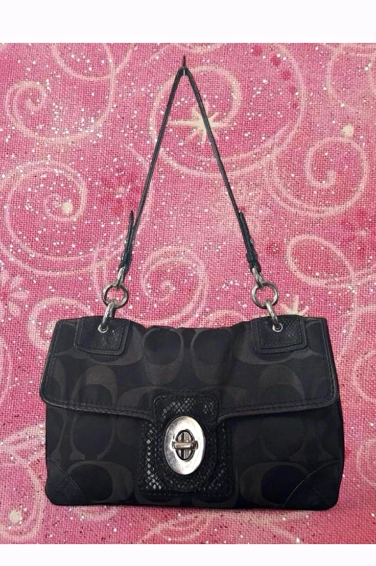 Coach Turn Lock Bags & Women's Canvas Exterior for sale | eBay Coach Turn Lock Bags & Women's Canvas Exterior for sale | eBay