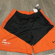 Nikw Oklahoma State Cowboys Dri-Fit Shorts Orange/Black Men  s Size: Large NWT