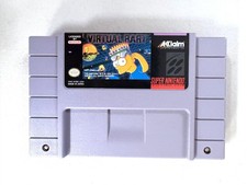 Virtual Bart SNES Super Nintendo Game Tested + Working & Authentic
