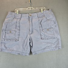 Red Head Brand Co Mens Cargo Shorts Size 42 Elastic Waist w/ Belt Loops Blue