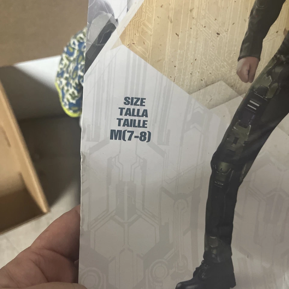 Disfraz HALO Infinite Master Chief Disfraz Niños Talla M 7-8 Mono y Máscara Foto 3 de 3