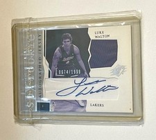 2003-04 SPx #179 Luke Walton Auto RC Rookie Autographed Jersey /1999 LA  Lakers