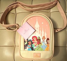 Disney Disney Princess Small Pink/White Crossbody Bag Castle Princess Design
