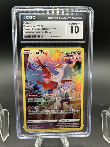 CGC 10 The Pokémon Company Latias Crown Zenith GG20/GG70 EN Holo Ultra Rare 2023