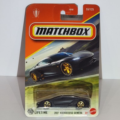 Matchbox 2021 Koenigsegg Gemera Matte Black Diecast Car 55/125 2025