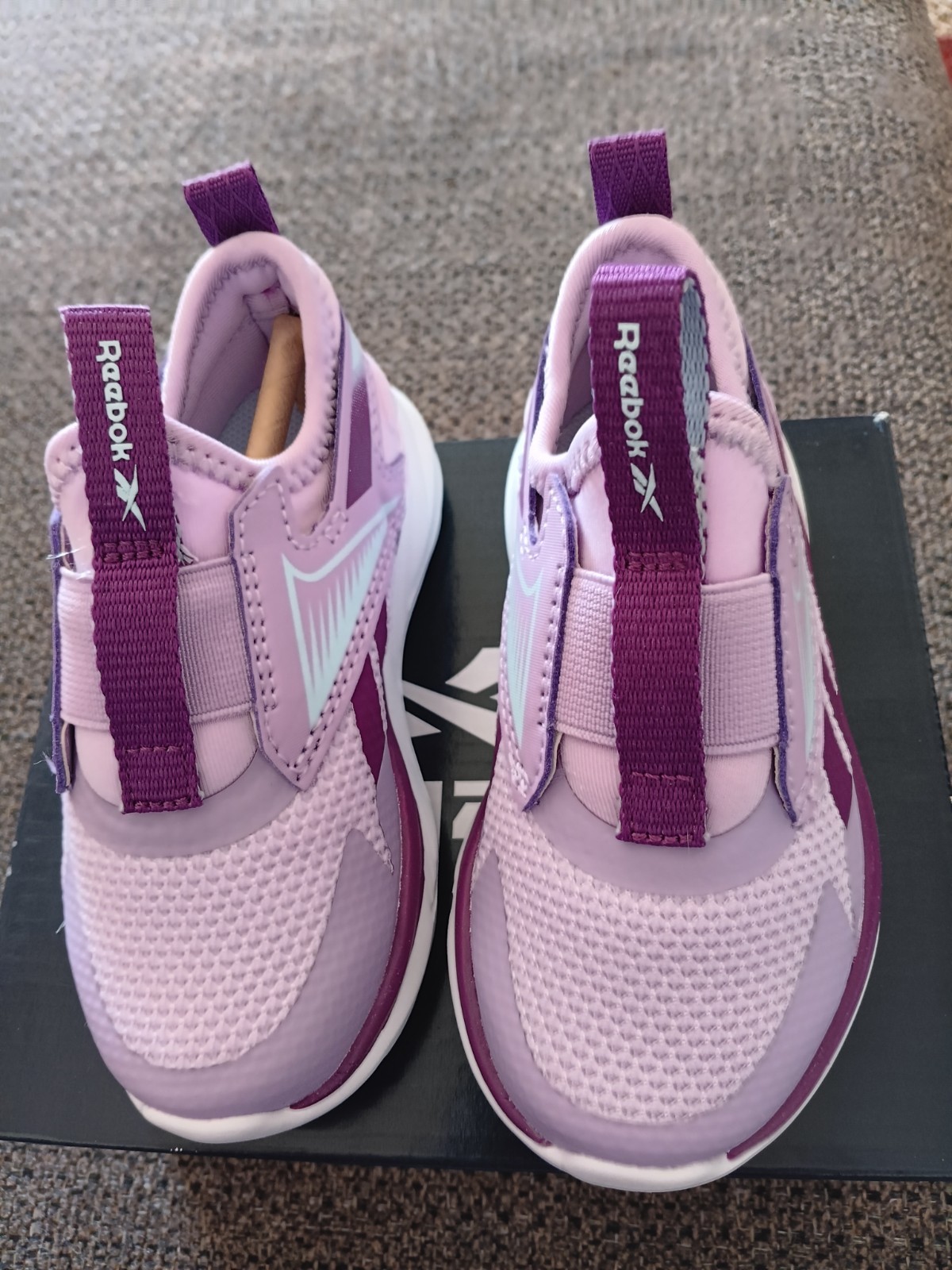 NIB REEBOK LITE SPINNER SHOES KIDS/ YOUTH SIZE 6M COLOR LIGHT PURPLE SLIP ON,, thumbnail 5