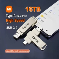 Xiaomi Flash Drive 16TB USB 3.2 – Ultra-Fast, Waterproof Metal, Portable Storage