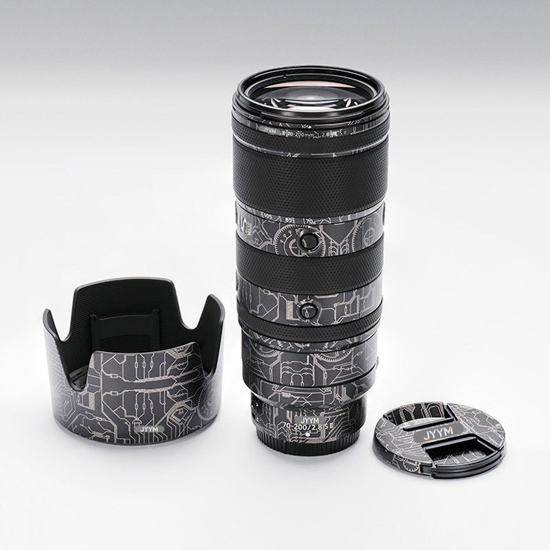 新品【ライト付きドレッサー】ブラック　※10枚目シール浮き　2603211824 Lens Sticker For Nikon Z 70-200 F2.8 VR S II Decal Skin Vinyl Wrap