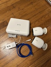 Netgear Arlo Pro VMB4000 Wireless Base Station, 2 VMC4030 Cameras W/ Mag Mounts