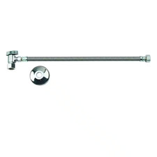 Faucet Kit: 1/2 In. Comp 1/4 Turn Angle Ball Valve X 3/8 In. Comp X 16 In. Fauce
