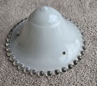 Bead Chain Light/Lamp * 3-hole GLASS SHADE Light Beige Candlewick — photo 1