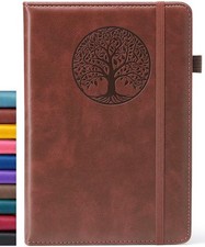 Lined Journal Notebook for Women Men, A5 Hardcover Leather Journals for Writing,