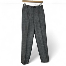 Pendleton Pants Women's size 8 Petite in Gray Plaid, Fully Lined Wool, Classic