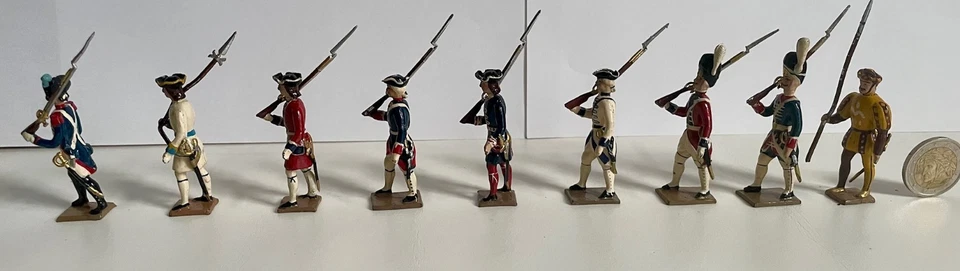 Lot 10 soldats, CBG Mignot anciens, l'Ancien Régime ? Made in France - Photo 2/4