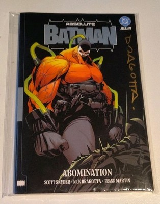 Absolute Batman Vol. 2 Abomination SIGNED Nick Dragotta Paperback