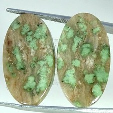 23.60Cts 100% Natural Nundoorite Pair Oval Cabochon Gemstone 13X25X4MM
